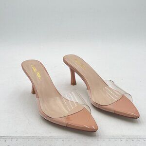 Elegant Transparent Nude Slippers